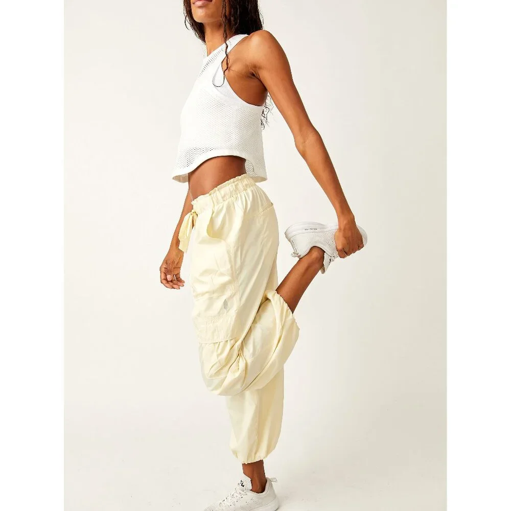 Free People Down To Earth Pants / Banana Sz XS will fit a small. NWOT - Picture 2 of 9